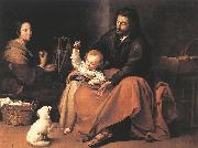 MURILLO, Bartolome Esteban The Holy Family sgh USA oil painting artist